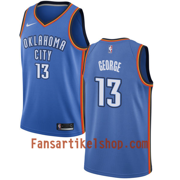 NBA Oklahoma City Thunder Trikot Paul George 13 Nike 2017-18 Blau Swingman - Herren NBA Oklahoma City Thunder Trikot Paul George 13 Nike 2017-18 Blau Swingman - Herren